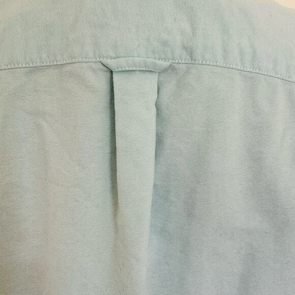 GAP The Modern Oxford Cotton Surf Spray Green Blue Preppy Summer Shirt Sz Small - Picture 8 of 13